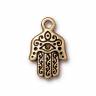 Подвеска "Hamsa Hand" покрытие античное золото 22 карата 